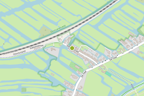 Ambulance-melding op Stationsstraat, Oostzaan op 7 juni, kaart-overzicht