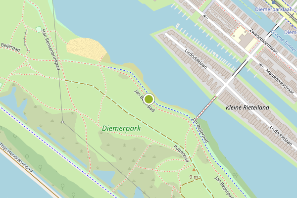 Ambulance-melding op Jan Beijerpad, Amsterdam op 7 juni, kaart-overzicht