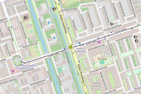 Ambulance-melding op Tussen Meer, Amsterdam op 7 juni, kaart-overzicht