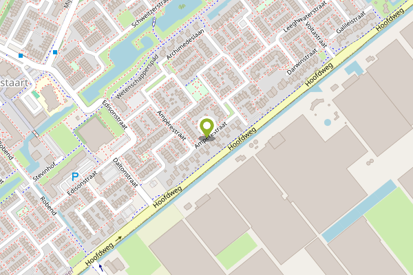 Ambulance-melding op Amperestraat, Kudelstaart op 1 mei, kaart-overzicht