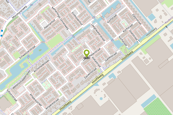 Ambulance-melding op Leeghwaterstraat, Kudelstaart op 30 april, kaart-overzicht
