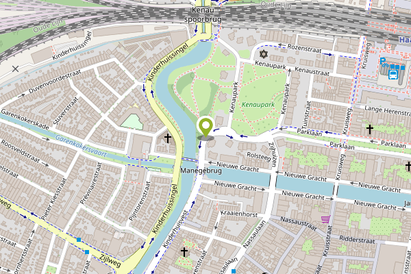Ambulance-melding op Kenaupark, Haarlem op 1 mei, kaart-overzicht