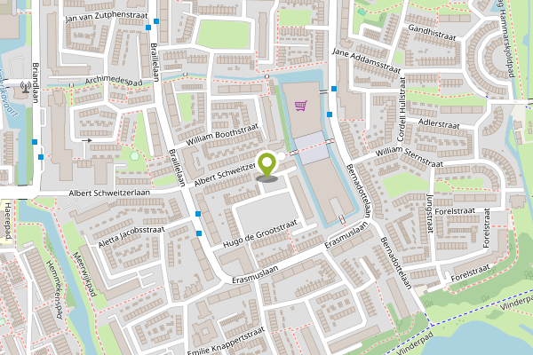 Ambulance-melding op Morestraat, Haarlem op 1 mei, kaart-overzicht