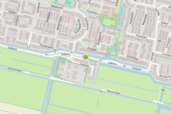 Ambulance-melding op Galjoen, Amstelveen op 7 juni, kaart-overzicht