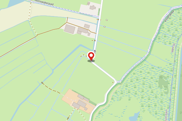 Brandweer-melding op Keverdijk, Weesp op 22 april, kaart-overzicht