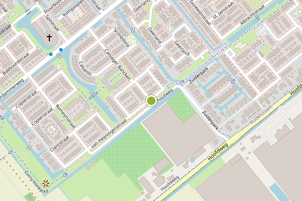 Ambulance-melding op Calslager Bancken, Kudelstaart op 7 juni, kaart-overzicht