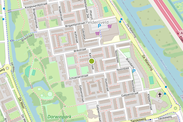 Ambulance-melding op Karveelstraat, Zaandam op 8 juni, kaart-overzicht