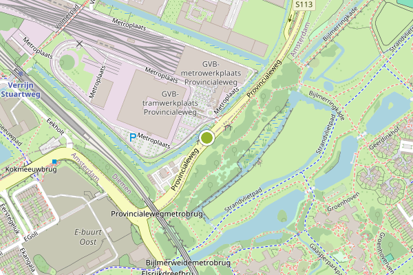 Ambulance-melding op PROVINCIALEWEG, Diemen op 8 juni, kaart-overzicht