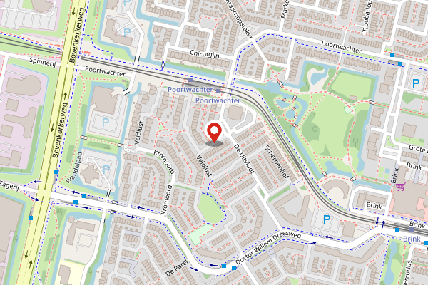 Brandweer-melding op De Uitvlugt, Amstelveen op 2 mei, kaart-overzicht