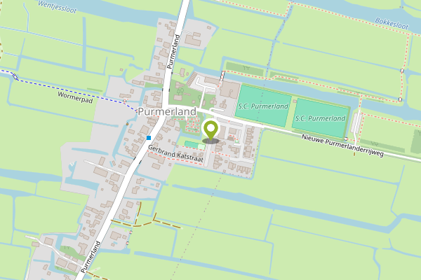 Ambulance-melding op Gerbrand Katstraat, Purmerland op 24 april, kaart-overzicht