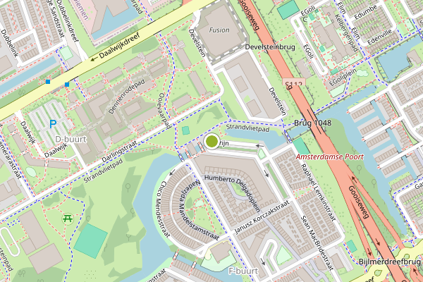 Ambulance-melding op Florijn, Amsterdam op 8 juni, kaart-overzicht