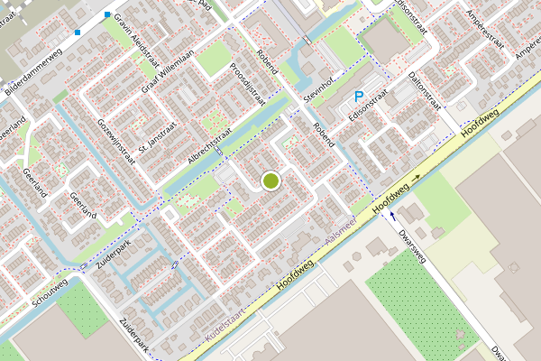 Ambulance-melding op Aletta Jacobsstraat, Kudelstaart op 8 juni, kaart-overzicht