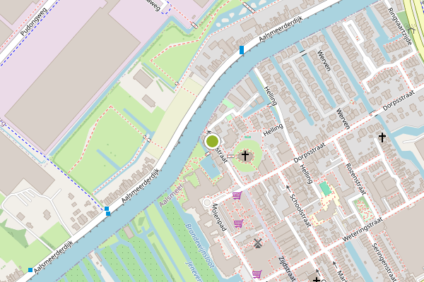 Ambulance-melding op Kanaalstraat, Aalsmeer op 8 juni, kaart-overzicht