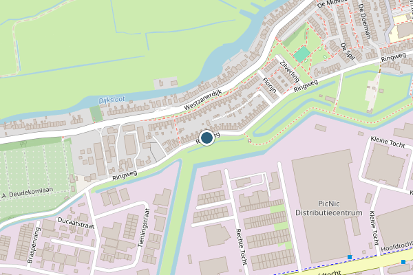 Politie-melding op Ringweg, Zaandam op 8 juni, kaart-overzicht