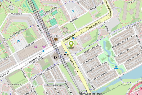 Ambulance-melding op Klieverink, Amsterdam op 2 mei, kaart-overzicht