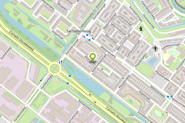 Ambulance-melding op Vegastraat, Amsterdam op 2 mei, kaart-overzicht