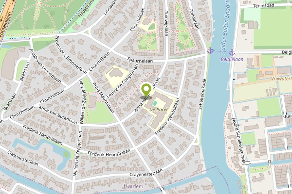 Ambulance-melding op van Burenlaan, Haarlem op 2 mei, kaart-overzicht