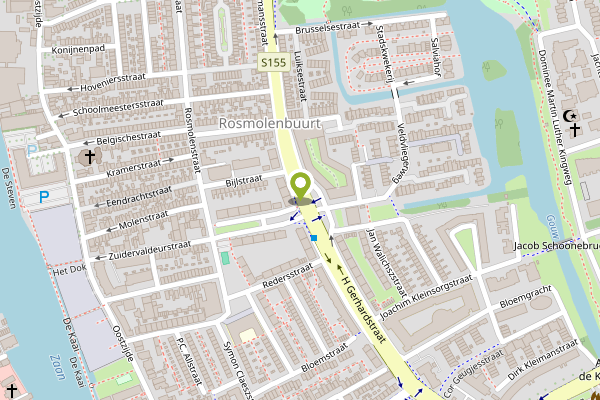 Ambulance-melding op H Gerhardstraat, Zaandam op 2 mei, kaart-overzicht