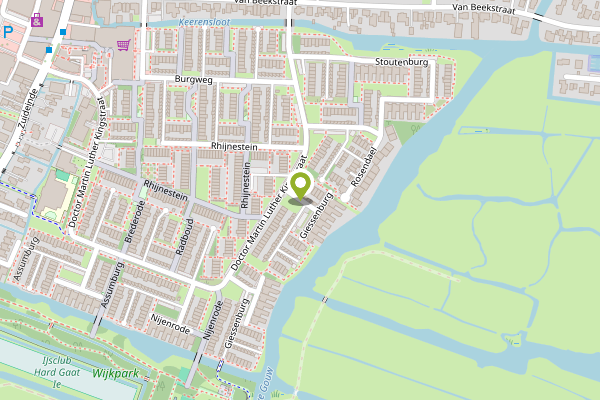 Ambulance-melding op Giessenburg, Landsmeer op 20 april, kaart-overzicht
