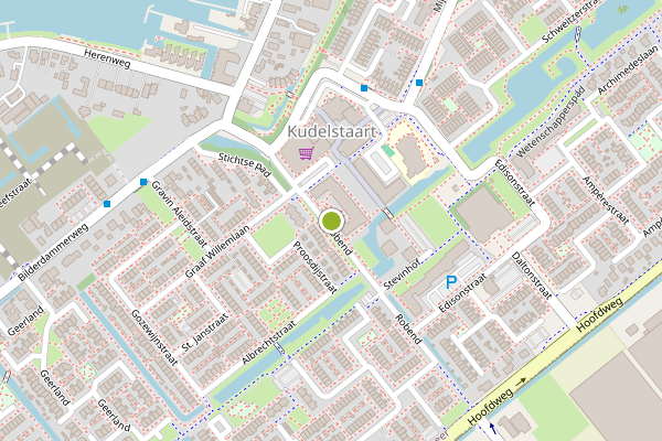 Ambulance-melding op Boerhaavehof, Kudelstaart op 9 juni, kaart-overzicht
