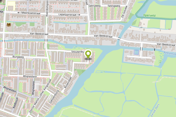 Ambulance-melding op Stoutenburg, Landsmeer op 20 april, kaart-overzicht