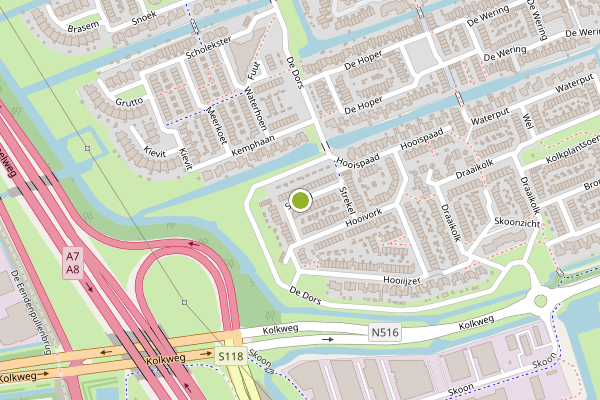 Ambulance-melding op Strekel, Oostzaan op 10 juni, kaart-overzicht