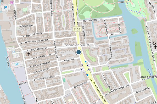 Politie-melding op H Gerhardstraat, Zaandam op 10 juni, kaart-overzicht