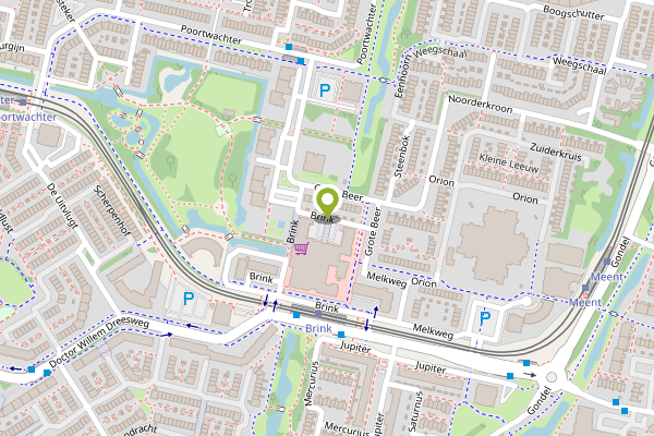 Ambulance-melding op Brink, Amstelveen op 2 mei, kaart-overzicht