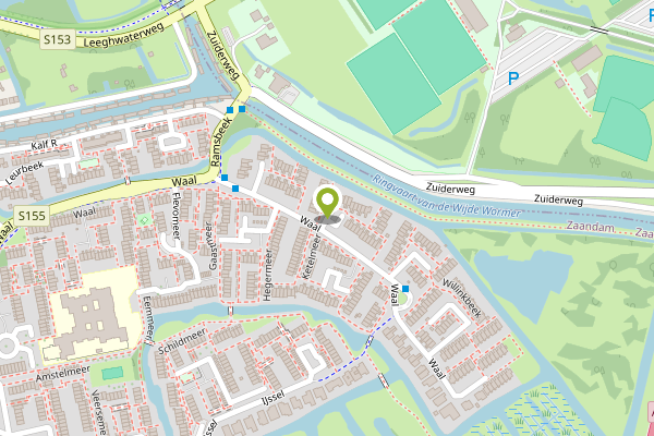 Ambulance-melding op Selzerbeek, Zaandam op 24 april, kaart-overzicht