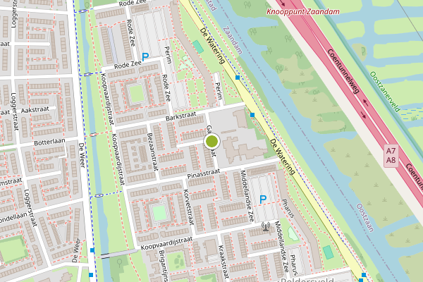 Ambulance-melding op Galeistraat, Zaandam op 10 juni, kaart-overzicht