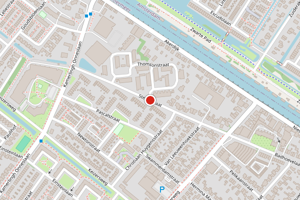 Brandweer-melding op Stevinstraat, Badhoevedorp op 10 juni, kaart-overzicht