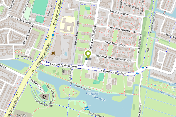 Ambulance-melding op van Goghlaan, Haarlem op 2 mei, kaart-overzicht