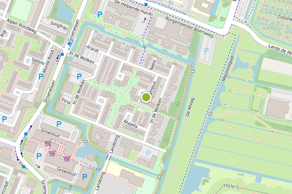 Ambulance-melding op Olympus, Amstelveen op 11 juni, kaart-overzicht