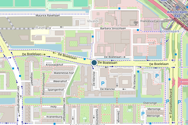 Politie-melding op De Klencke, Amsterdam op 11 juni, kaart-overzicht