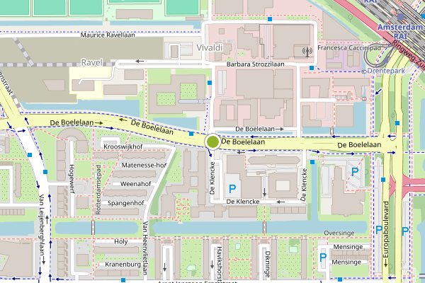 Ambulance-melding op De Klencke, Amsterdam op 11 juni, kaart-overzicht