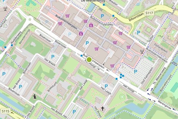 Ambulance-melding op Buikslotermeerplein, Amsterdam op 11 juni, kaart-overzicht