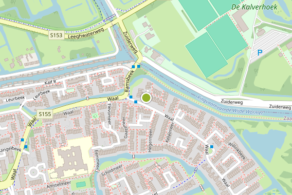 Ambulance-melding op Schipbeek, Zaandam op 10 juni, kaart-overzicht