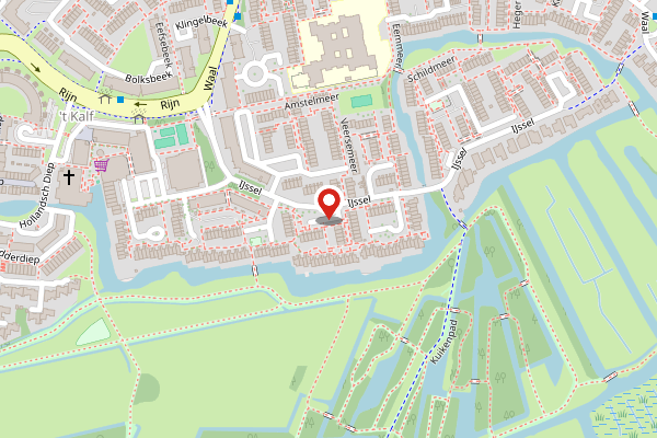 Brandweer-melding op Woud Wetering, Zaandam op 23 april, kaart-overzicht