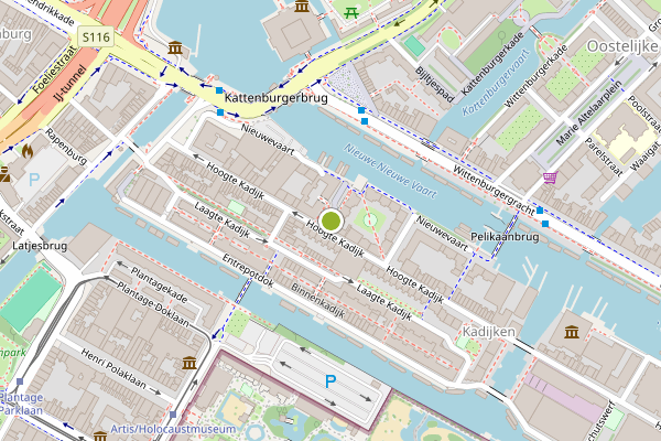Ambulance-melding op Matrozenhof, Amsterdam op 11 juni, kaart-overzicht