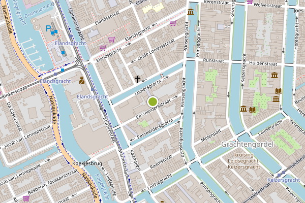Ambulance-melding op Eerste Passeerdersdwarsstraat, Amsterdam op 11 juni, kaart-overzicht