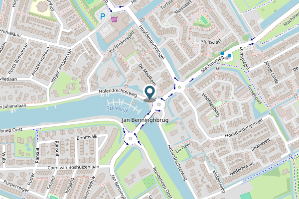 Politie-melding op Holendrechterweg, Ouderkerk aan de Amstel op 28 april, kaart-overzicht