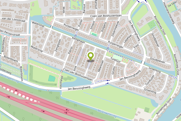Ambulance-melding op Scholekster, Ouderkerk aan de Amstel op 28 april, kaart-overzicht