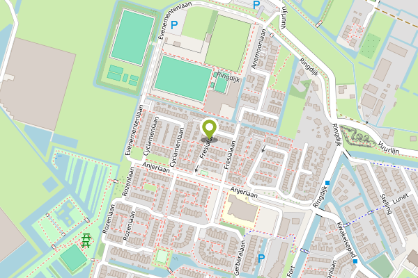 Ambulance-melding op Fresialaan, De Kwakel op 3 mei, kaart-overzicht