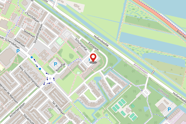Brandweer-melding op Monnetflat, Uithoorn op 30 april, kaart-overzicht