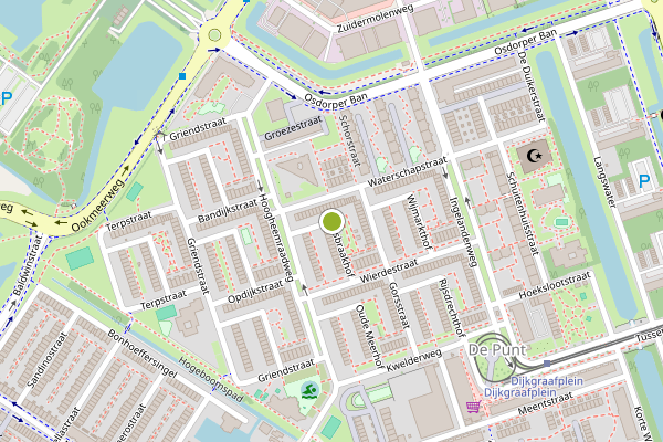 Ambulance-melding op Bosbraakhof, Amsterdam op 12 juni, kaart-overzicht