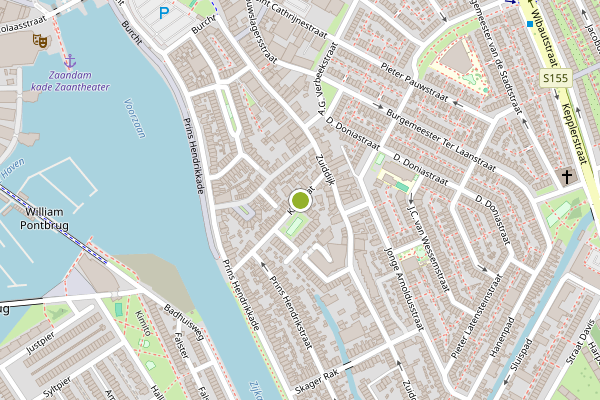 Ambulance-melding op Kattegat, Zaandam op 12 juni, kaart-overzicht
