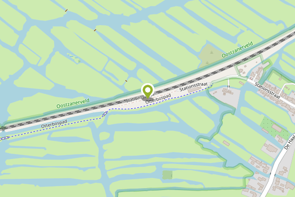 Ambulance-melding op Stationsstraat, Oostzaan op 30 april, kaart-overzicht