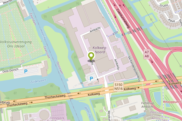 Ambulance-melding op Ambacht, Oostzaan op 23 april, kaart-overzicht