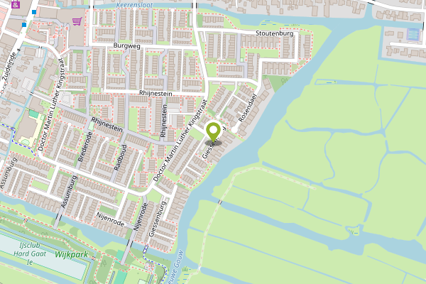 Ambulance-melding op Giessenburg, Landsmeer op 3 mei, kaart-overzicht