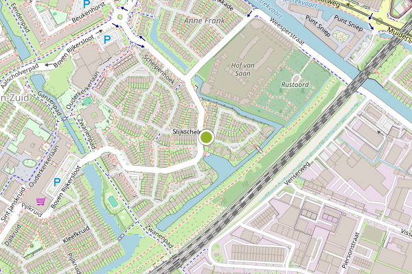 Ambulance-melding op Venusschelp, Diemen op 12 juni, kaart-overzicht